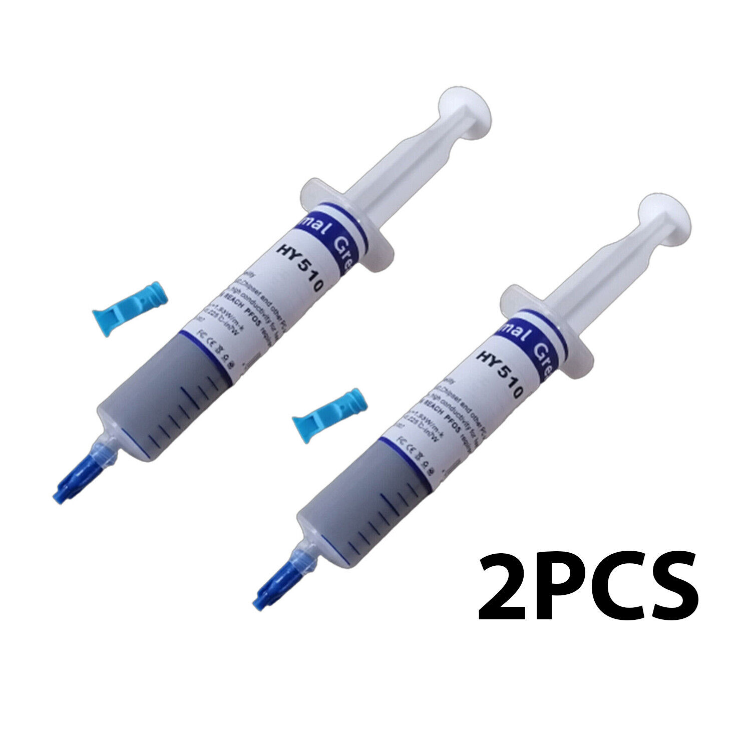 2PC 30g Syringe Gray Cooling Thermal Grease Paste For CPU GPU VGA Chipset Tube