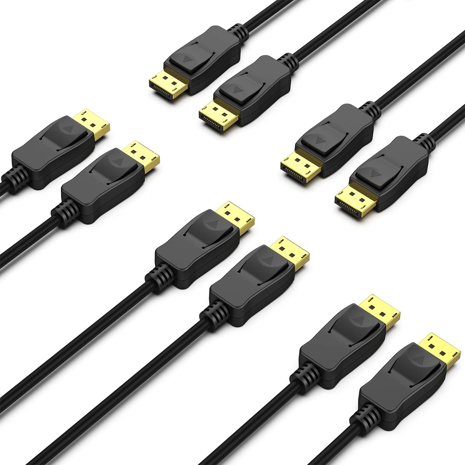 BENFEI [VESA Certified 8K DisplayPort to DisplayPort 6 Feet Cable 5 Pack, DP ...