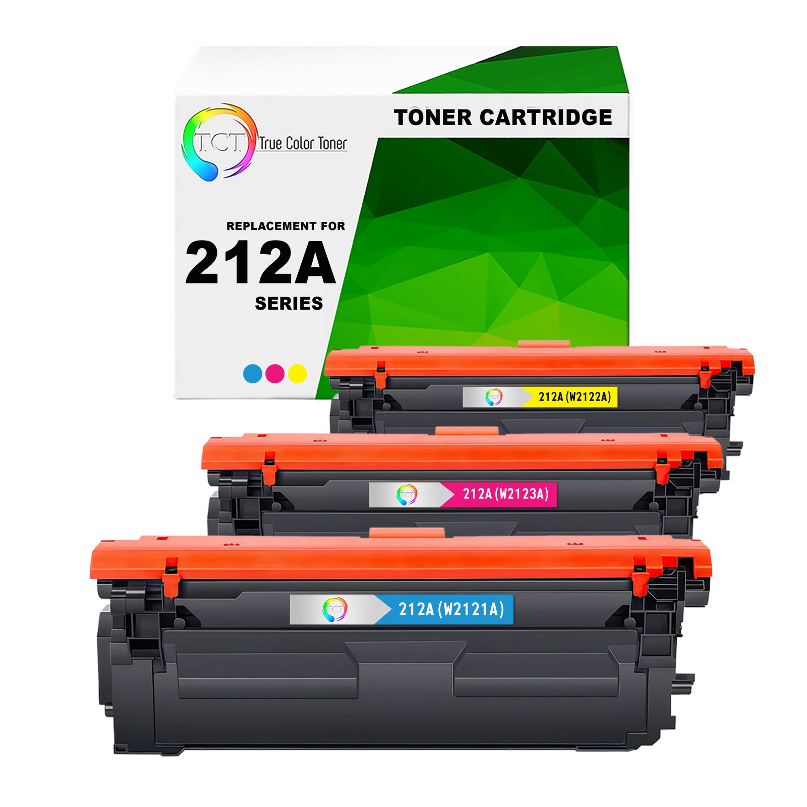 3 Pack TCT Premium 212A BCYM for Compatible HP LaserJet MFP M578c Toner