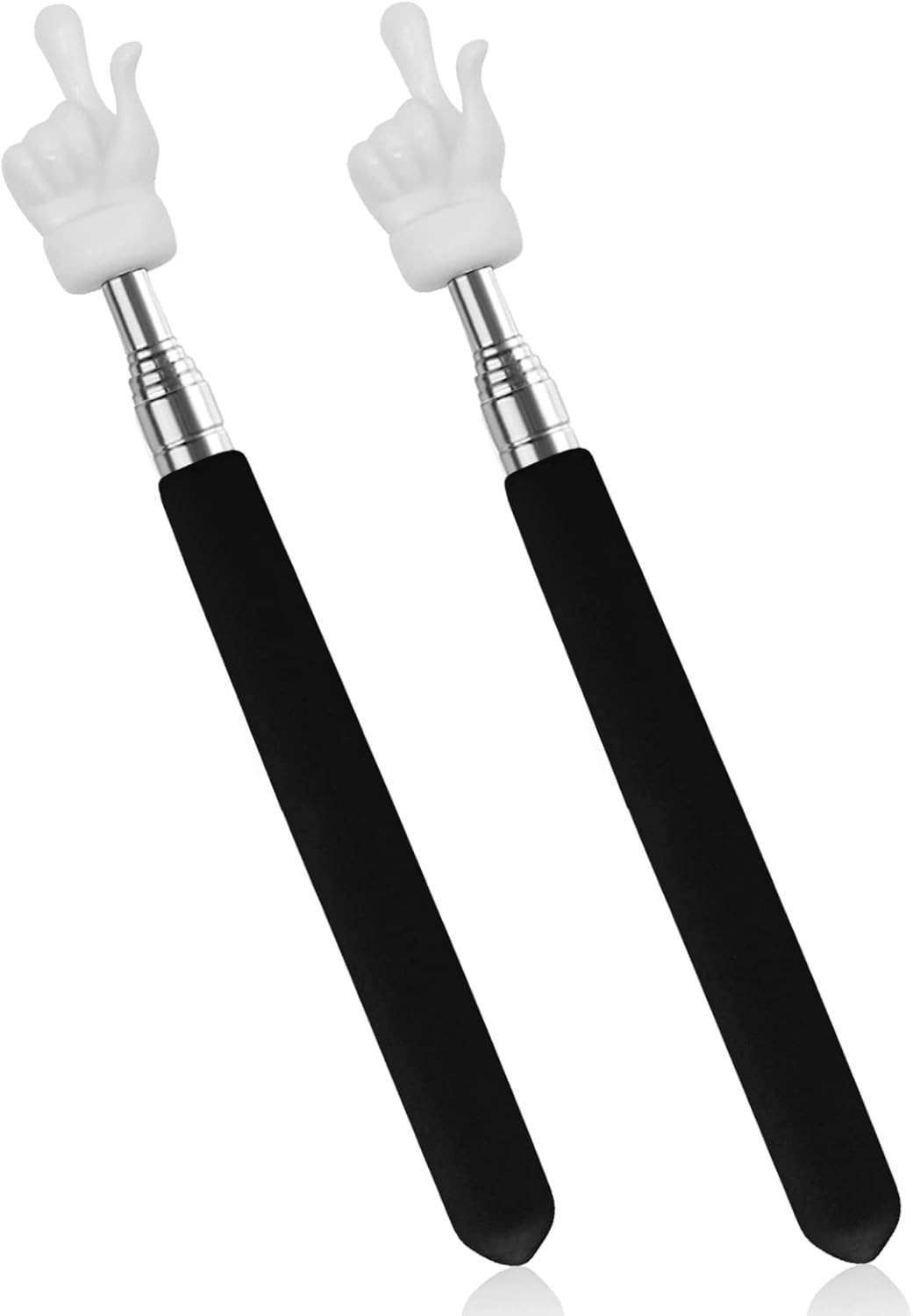 2Pcs Telescopic Teachers Pointer, Extendable Hand Pointer Finger Pointer... 