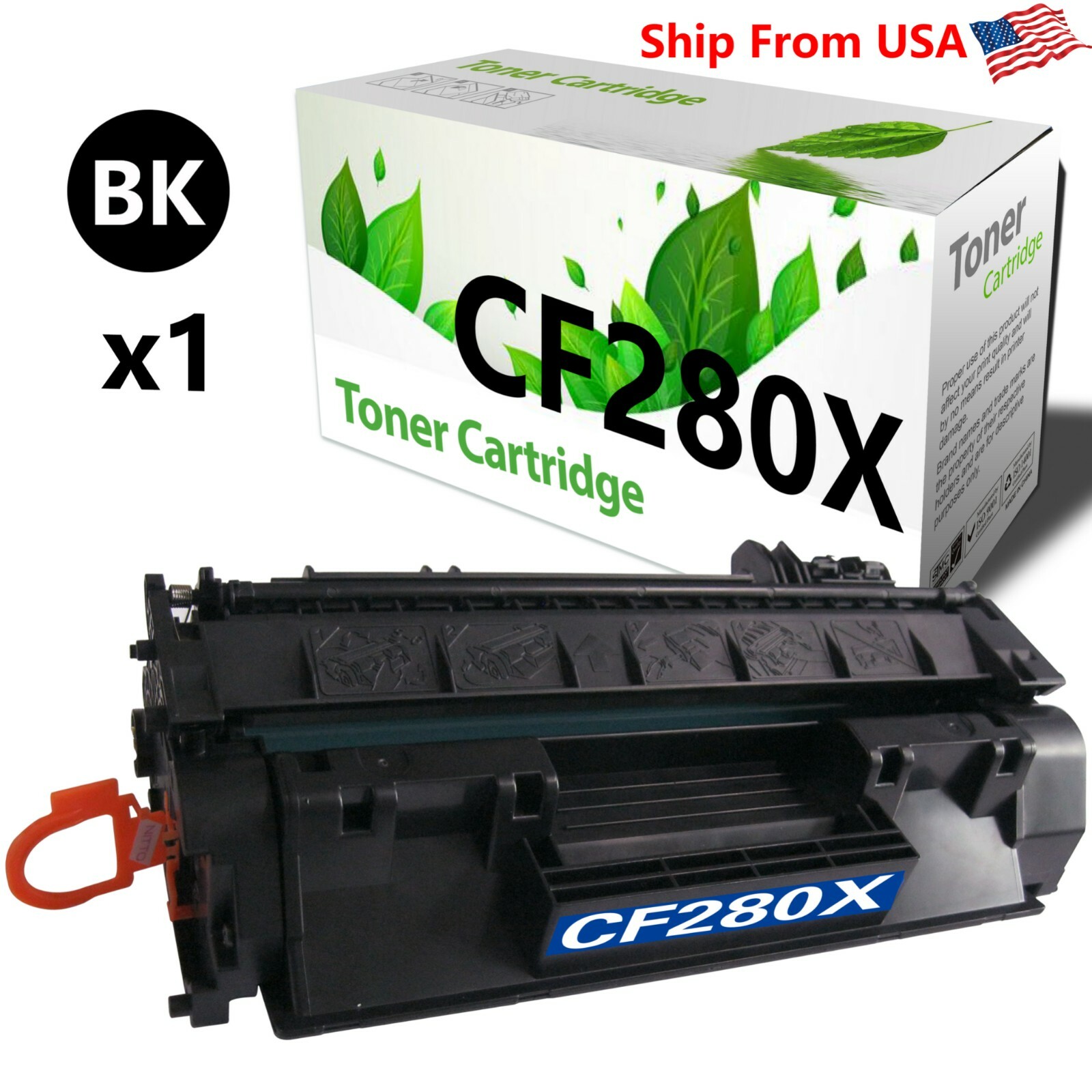 1-Pack CF280X Toner Cartridge 280X for M401n M401a Printers
