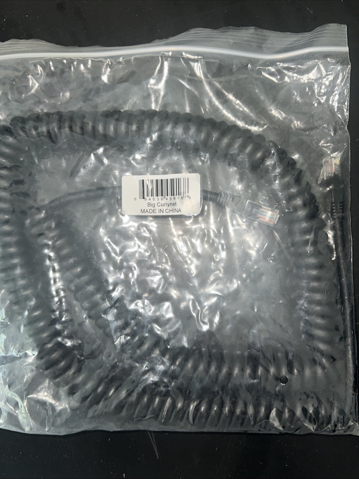 Curlynet 24AWG Spiral-Coiled Ethernet Cat5e Cable (4-15 Feet)