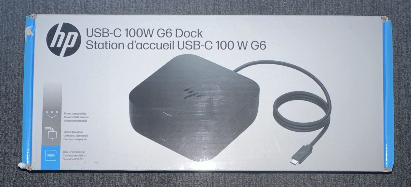 HP USB-C 100W G6 Docking Station Black, Universal Compatible