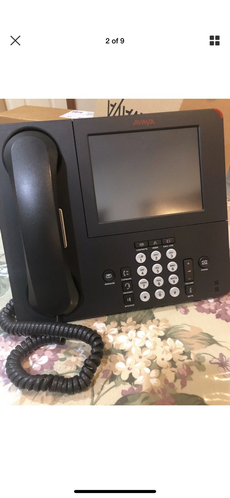 Avaya 9670G 700460215 Office  Phone Color Touchscreen  as is “no power supply”