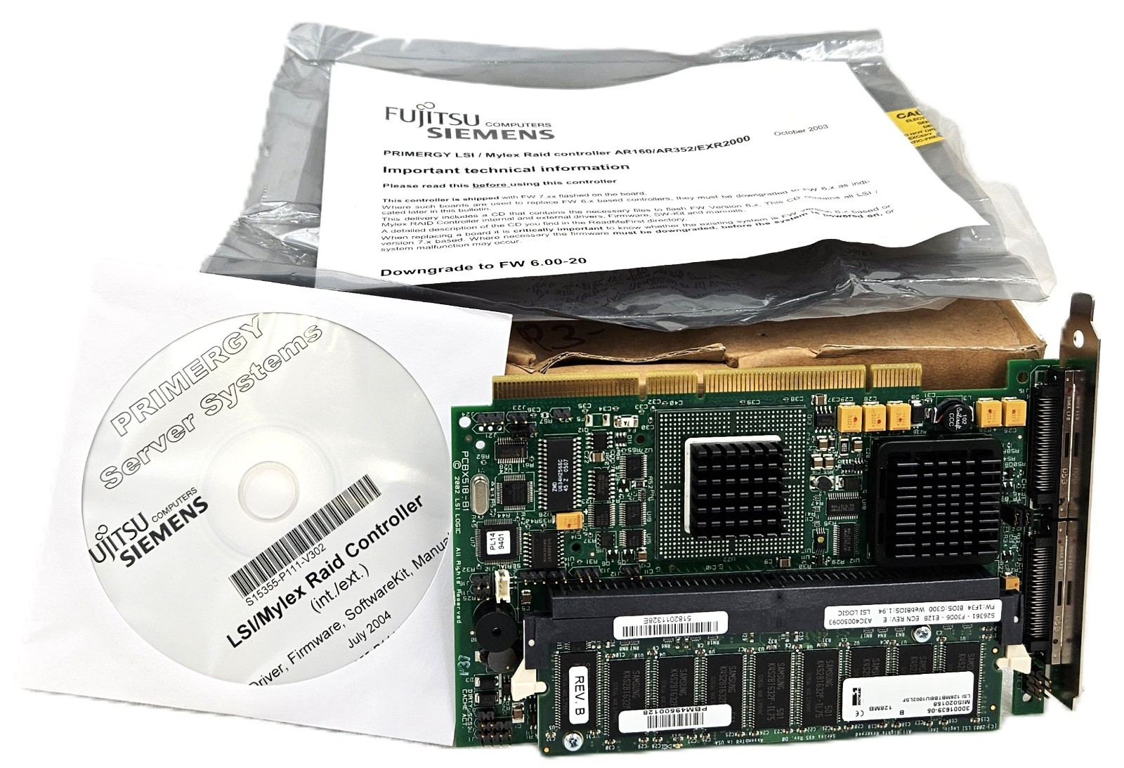 FUJITSU SIEMENS S26361 PCBX518-81 RAID CONTROLLER CARD FAST SHIP