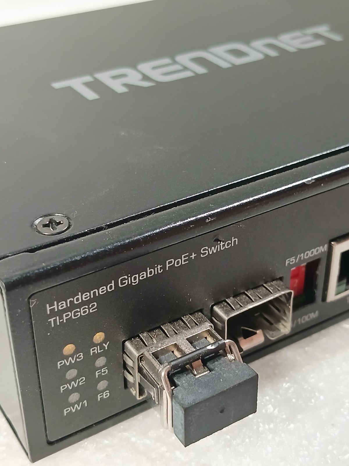 TRENDnet TI-PG62 6-Port Gigabit PoE+ Industrial Switch DIN Rail w/ PSU