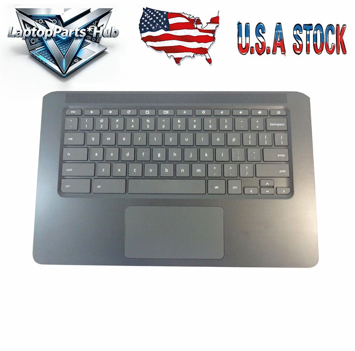 New  L62440-001 For HP Chromebook 14A G5 Palmrest US Keyboard & Touchpad USK