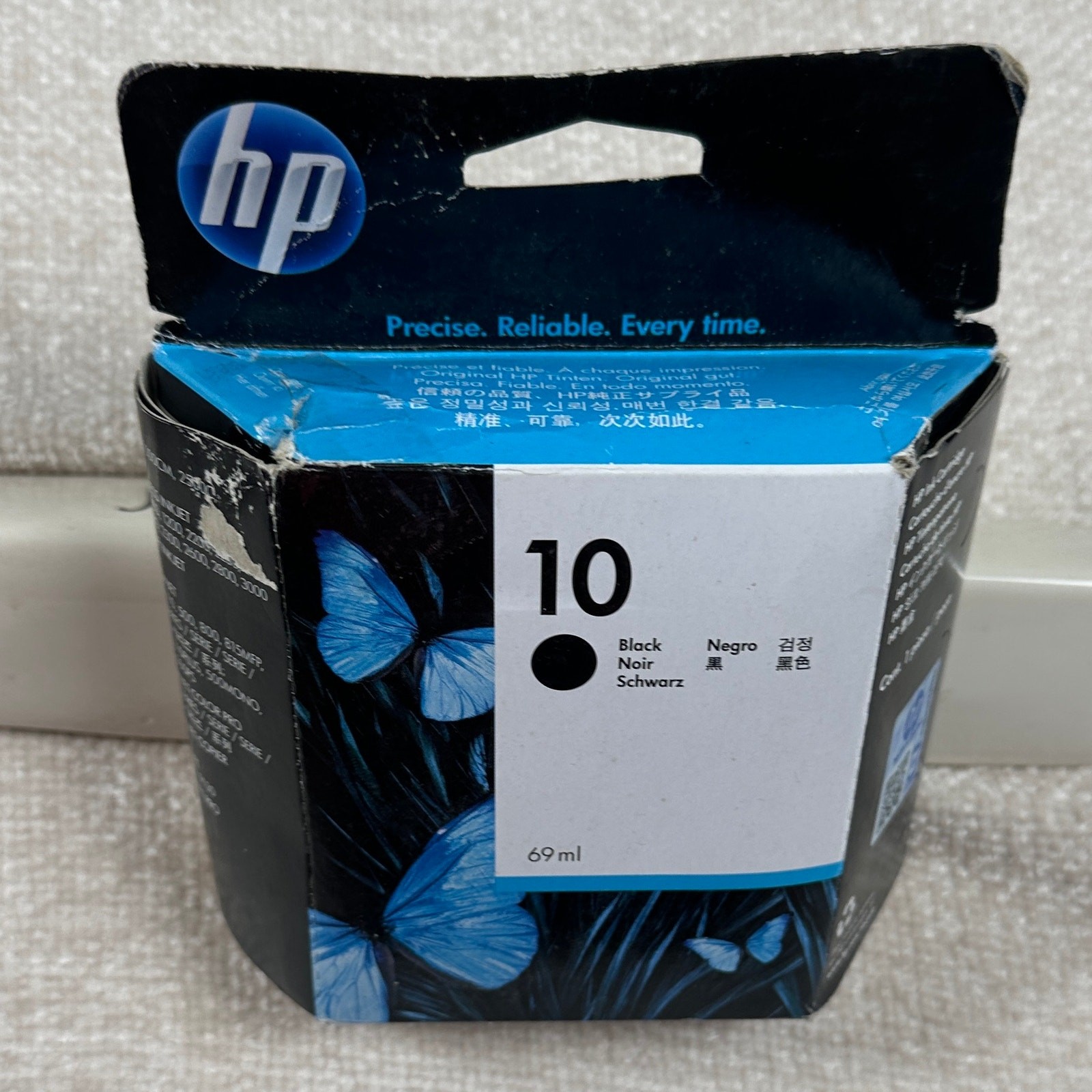 HP 10 Black Ink 69ml High Capacity OEM Sealed Expired Business Ink