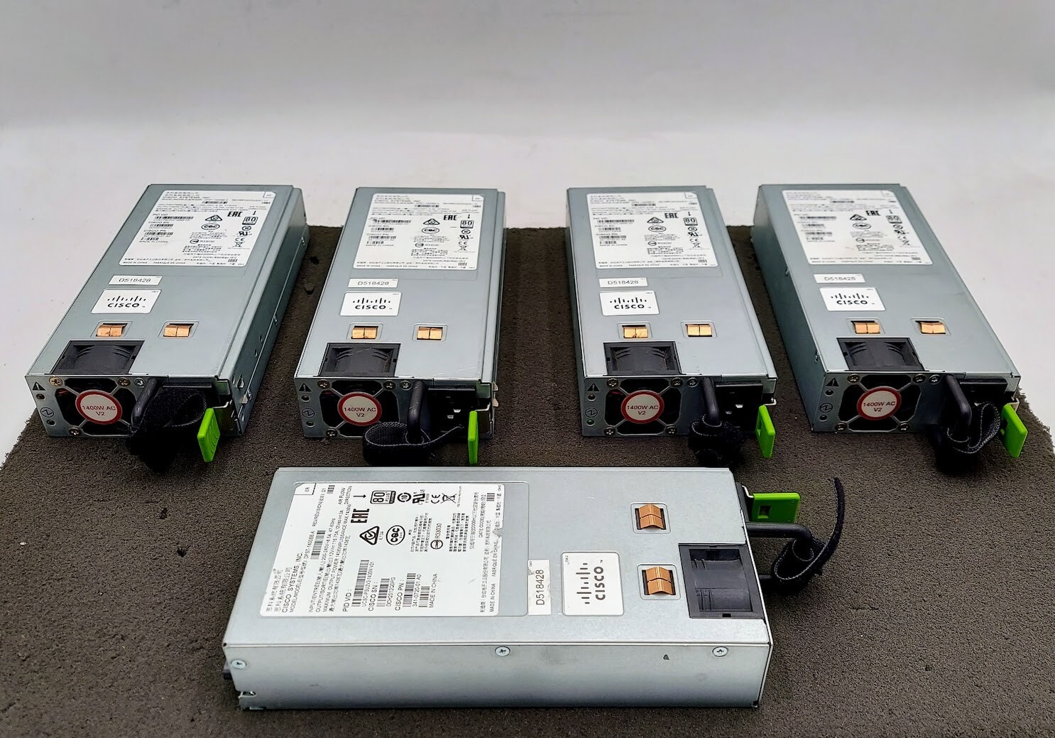 LOT OF 5 Cisco DPST-1400BB A 1400 Watt Power Supply Unit