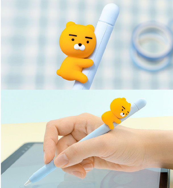 KAKAO Friends APPLE Pencil CASE for 2nd Gen Slim Silicone Case RYAN *Paid USduty