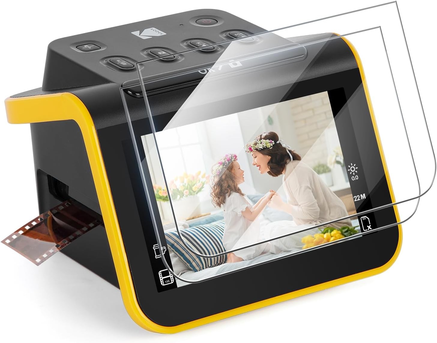 HD Tempered Glass Screen Protector for Kodak Slide N SCAN 2 Pack