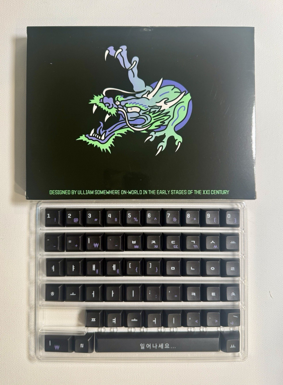 KAT Cyberspace Hangul Keycap Set by Keyreative PBT KAT Profile New Sealed