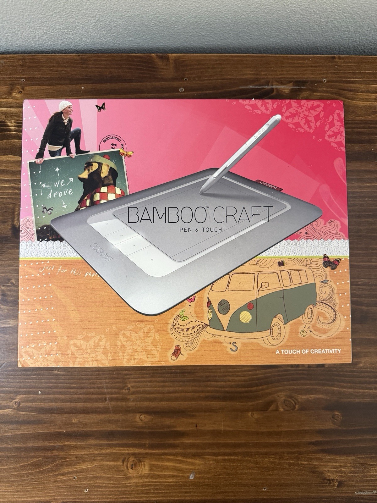 New Wacom Bamboo Touch Tablet Model: CTH-461M  & Craft Pen
