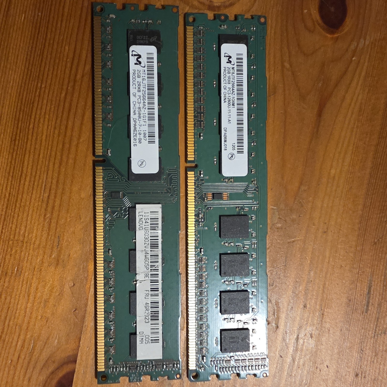 4GB 2x2GB PC3-10600 MICRON MT16JTF25664AZ-1G4F1 HP 497157-B88 DDR3-1333 RAM Kit