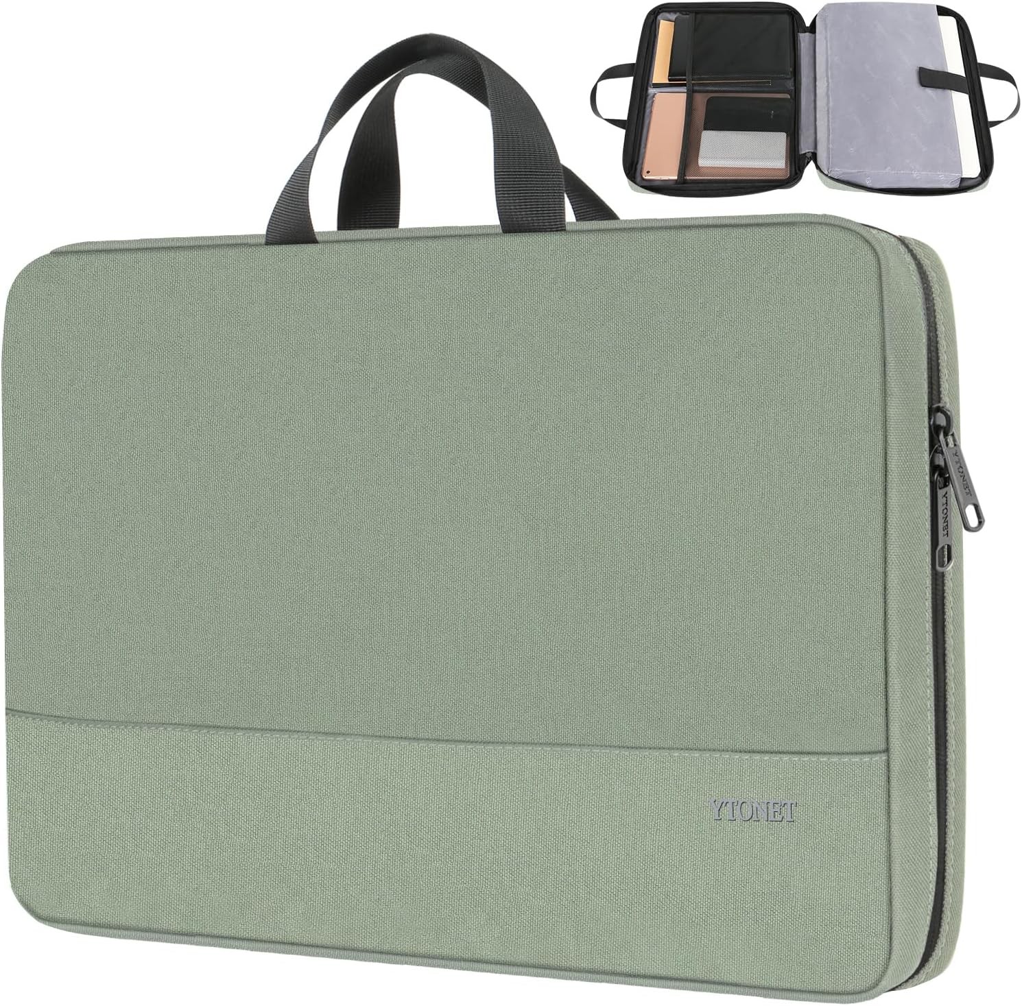 15.6 Inch Slim Water Resistant Laptop Sleeve Case with Handle for Travel & Offic