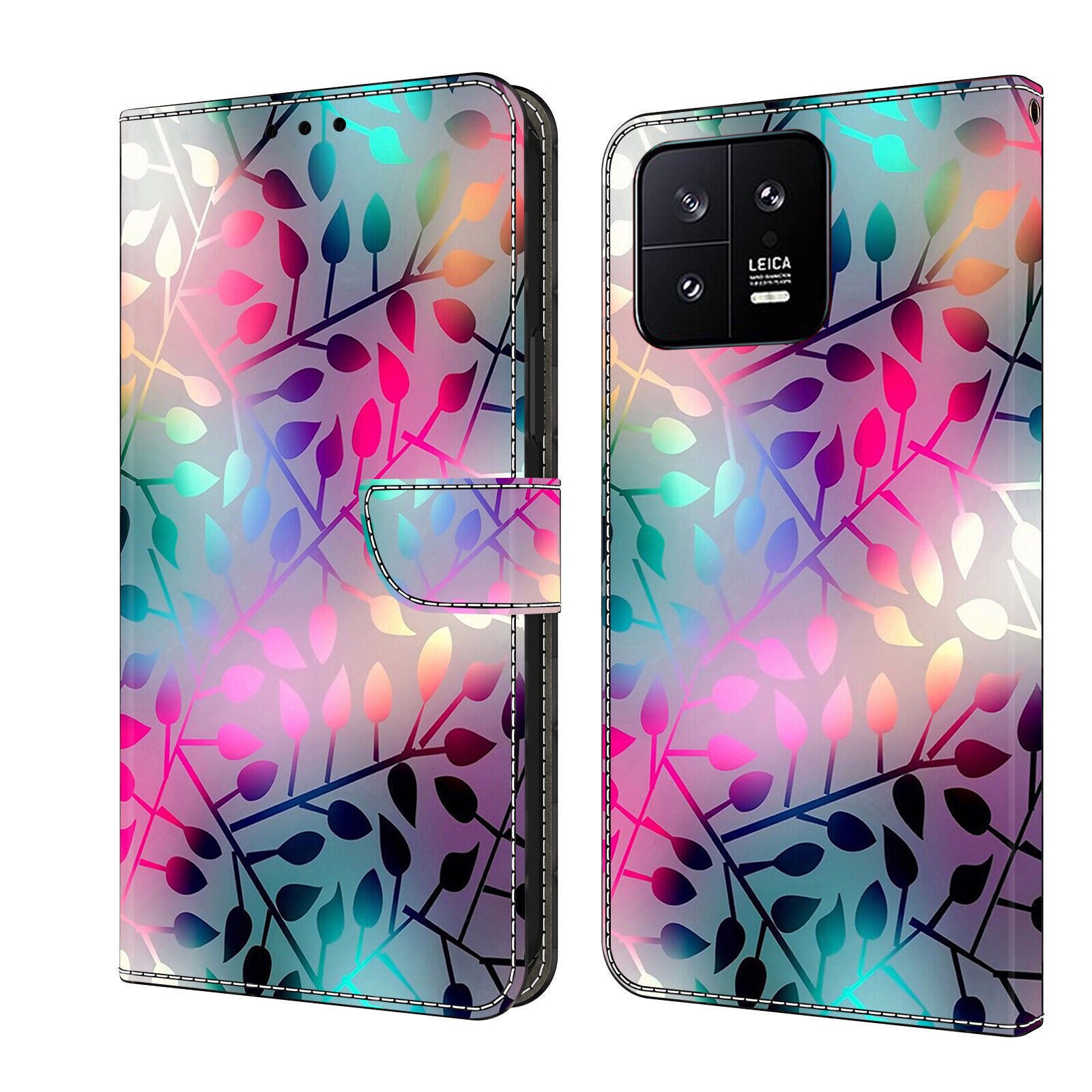 Printed Cat Lion Flower Wallet Cover Case For S22 S20 S21 Ultra S20 FE S21 FE