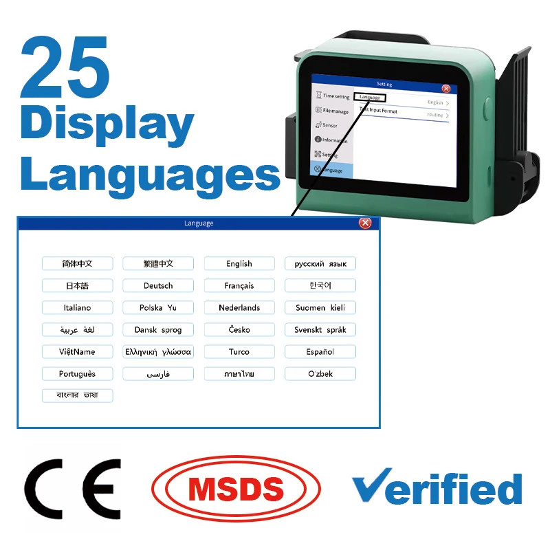 Mini Portable Handheld Inkjet Printer Date Printer Coding Machine 