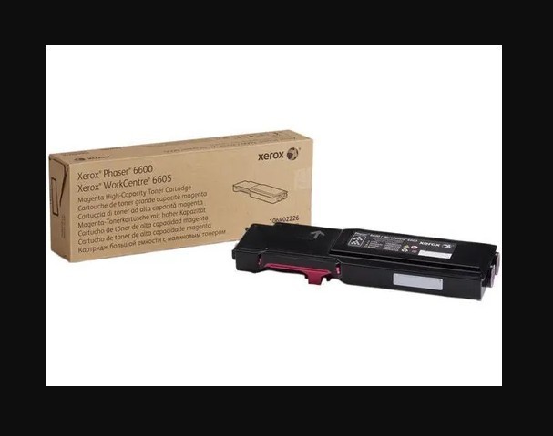 Genuine Xerox Phaser 6600/WorkCentre 6605 Magenta High Capacity Toner 106R02226