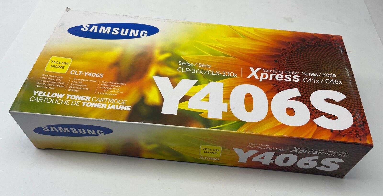 New OEM/Genuine Samsung CLT-Y406S Yellow Toner Cartridge CLP-36X CLX-330X C41X