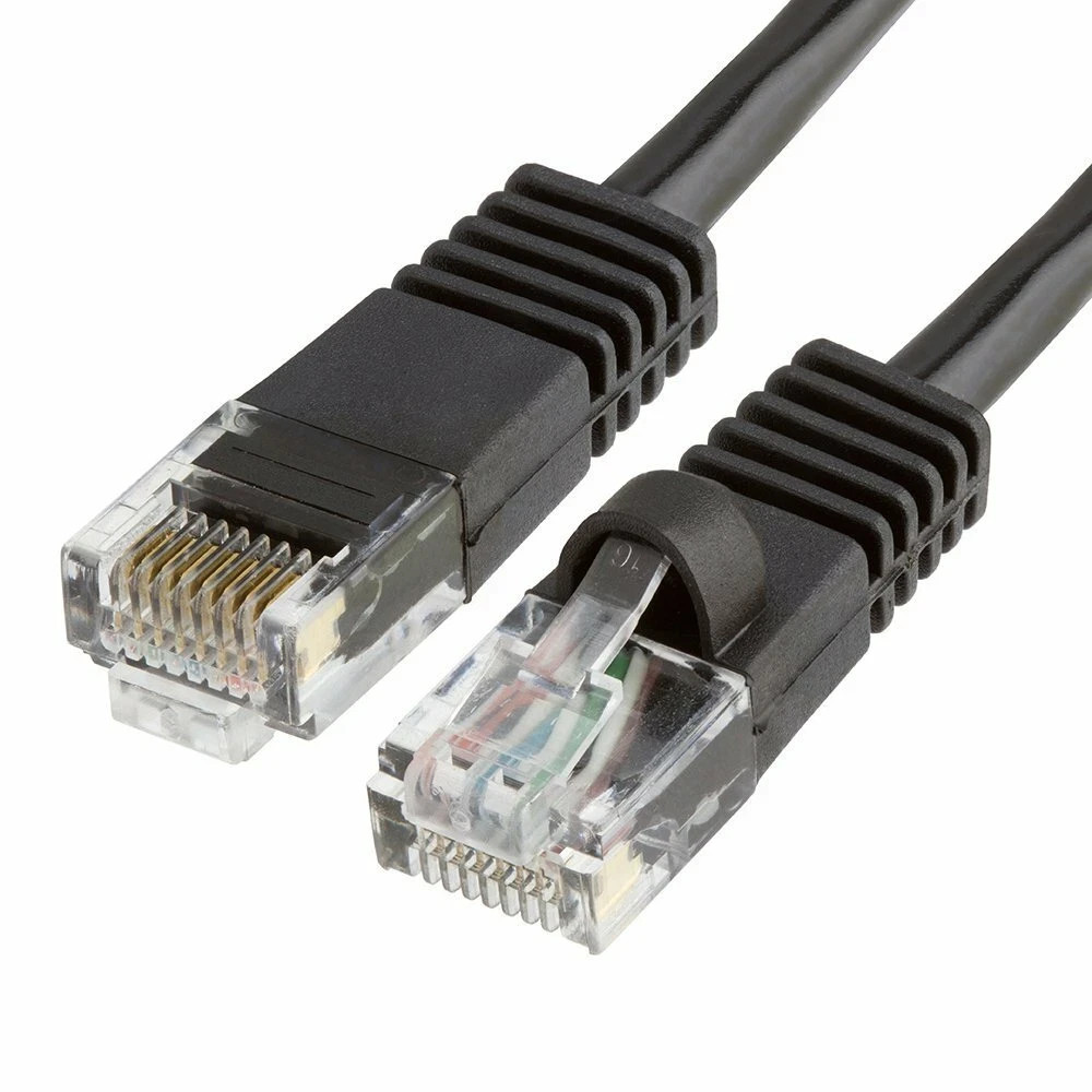 25FT 25feet CAT6 CAT6 RJ45 24AWG UTP Patch Cord Network Ethernet LAN Cable Black