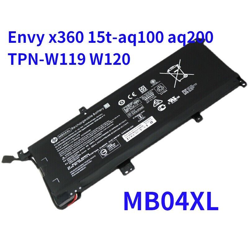 Original 55.67Wh MB04XL Battery For HP Envy X360 15t-aq100 aq200 844204-850 NEW