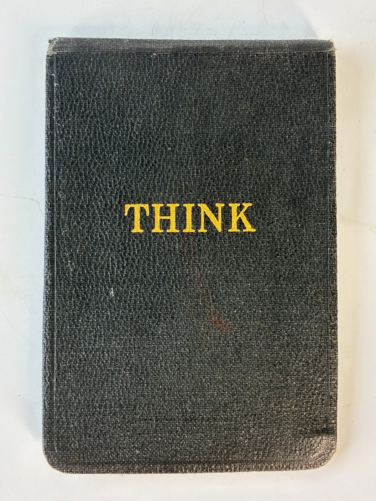 Vintage Black IBM THINK Pocket Notepad 1950 60s Advertising