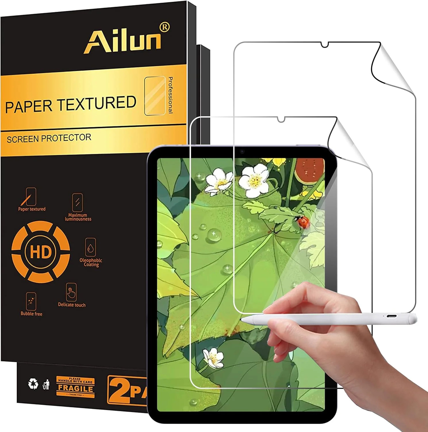 Ailun Paper Textured Screen Protector for iPad Mini [8.3 Inch] [Mini 7 A17 Pro 7
