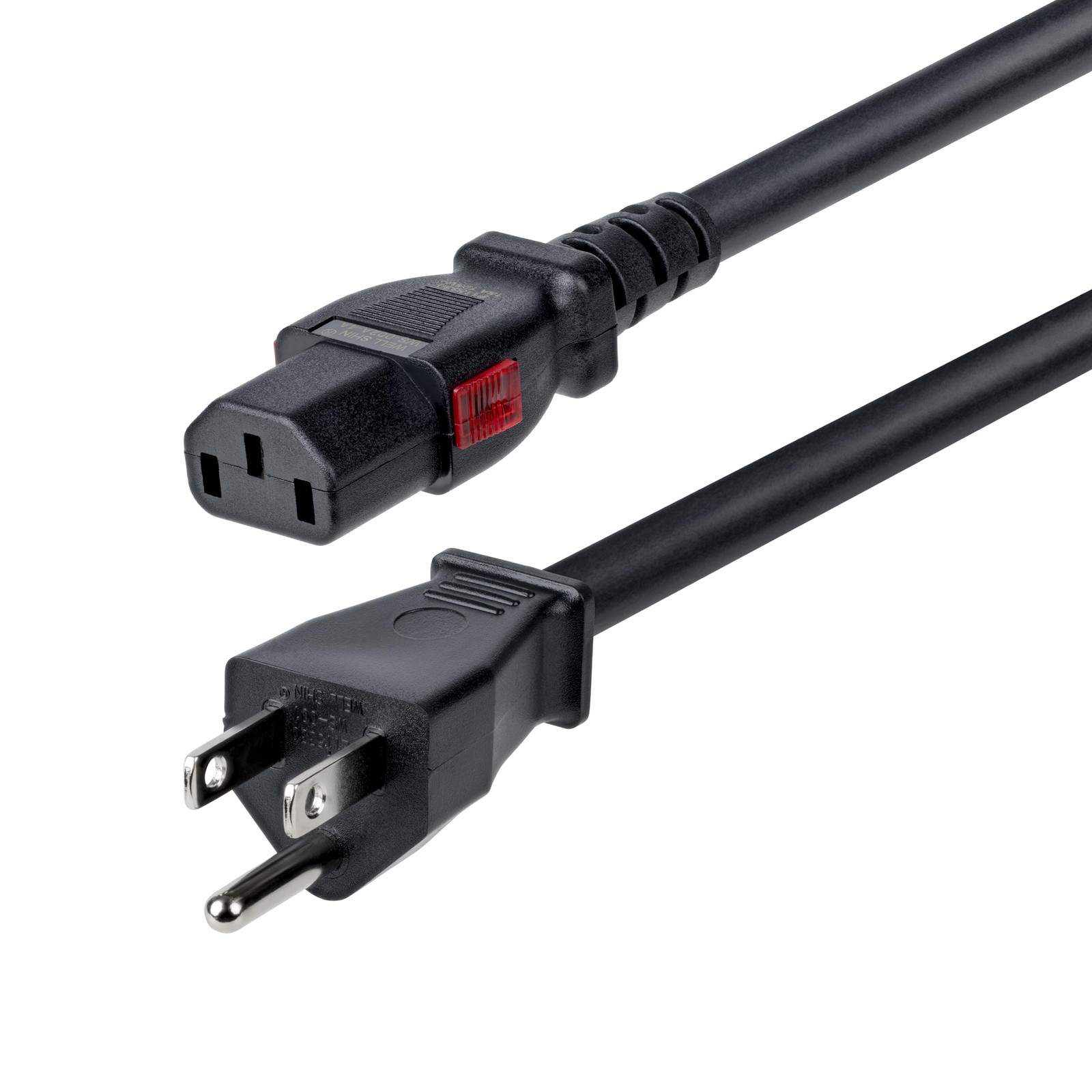 StarTech 10FTLC15APOWERCORD 10ft Heavy Duty Power Cord NEMA 5-15P