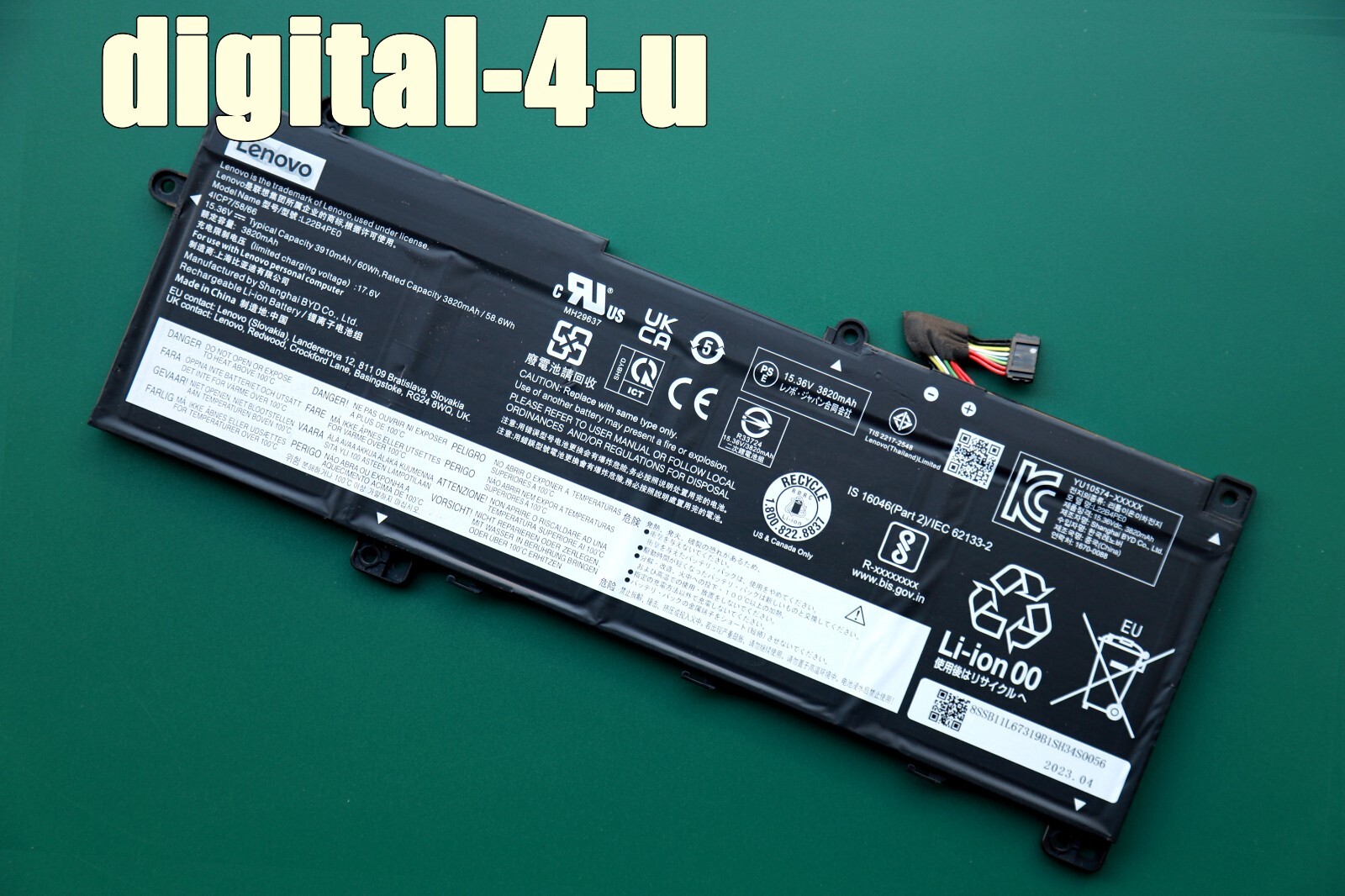 Genuine L22D4PE0 L22B4PE0 L22C4PE0 L22M4PE0 Battery for Lenovo ThinkBook 14 G6