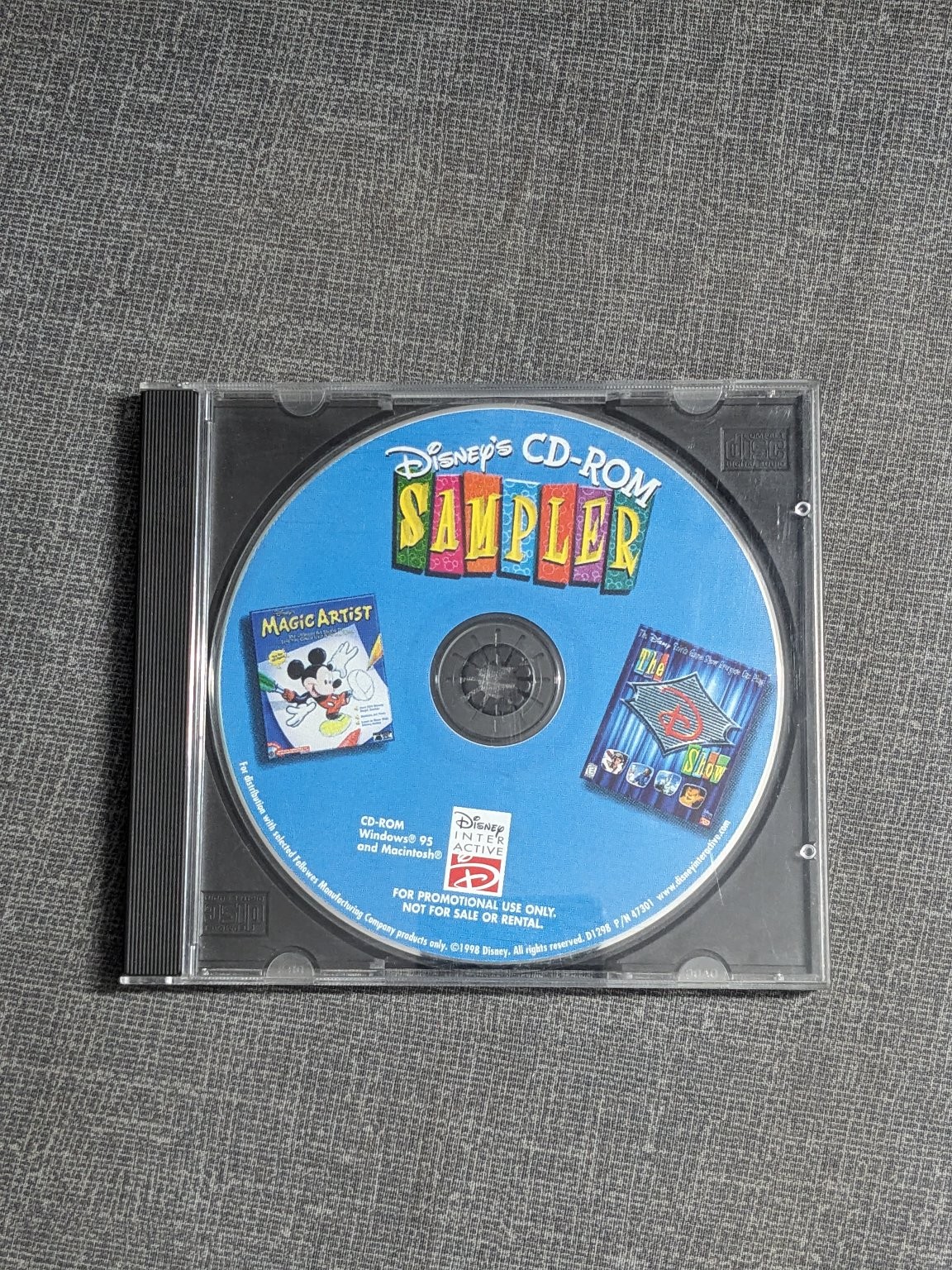 Disney's CD-ROM Sampler Magic Artist Hercules Show Windows 95 Macintosh Vintage