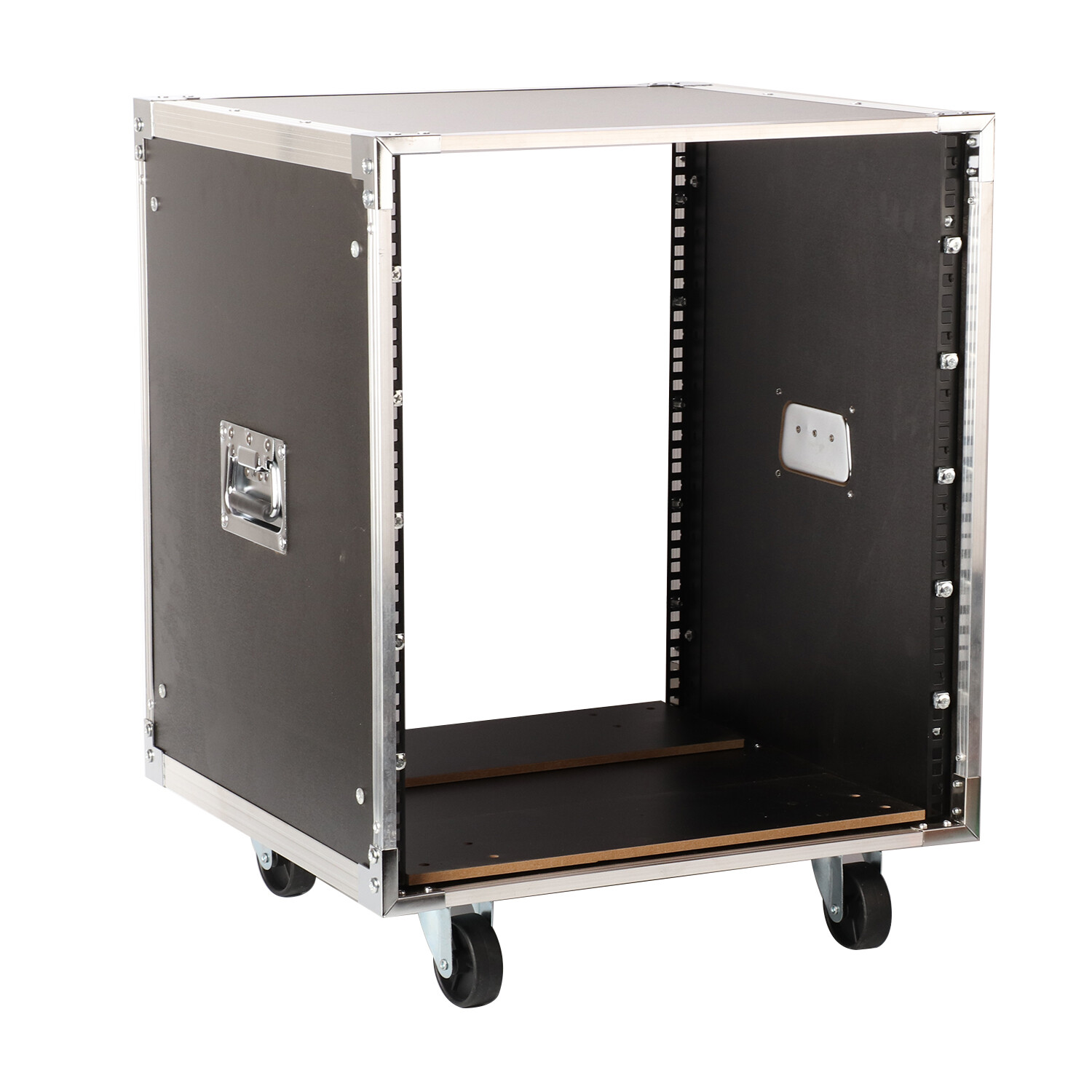 12U Mobile Server Rack Audio & Video Stage Stereo Equipment Storage Cabinet 19in