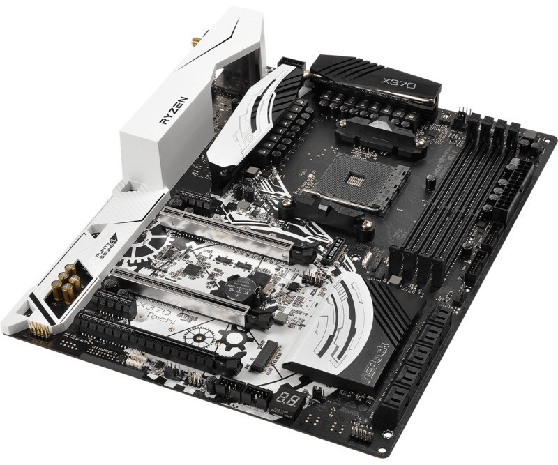 ASRock X370 Taichi Motherboard AMD X370 Socket AM4 4 x DDR4 M.2 ATX USB 3.1 PS/2