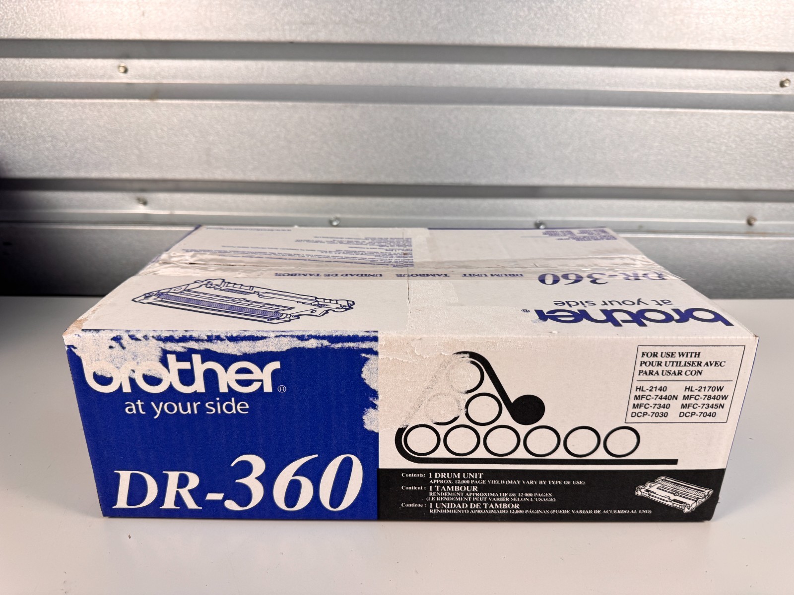 DR360 DR-360 Drum Unit Compatible Brother HL-2170W MFC-7340 Used