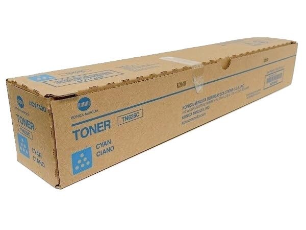 Original Konica Minolta TN626C Cyan Toner. New Sealed Box, We Ship Fast