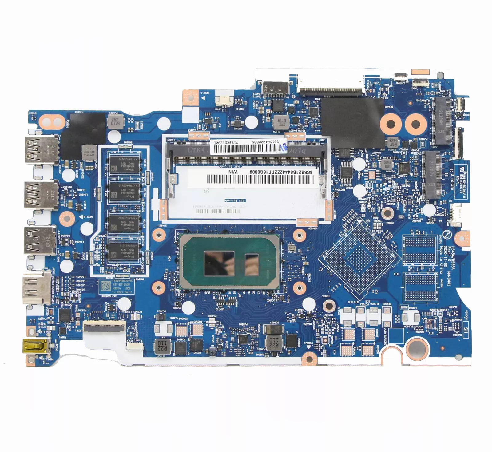 Motherboard 5B21B84442 For Lenovo Ideapad 3-15ITL05 i3-1115G4 4G NM-D461