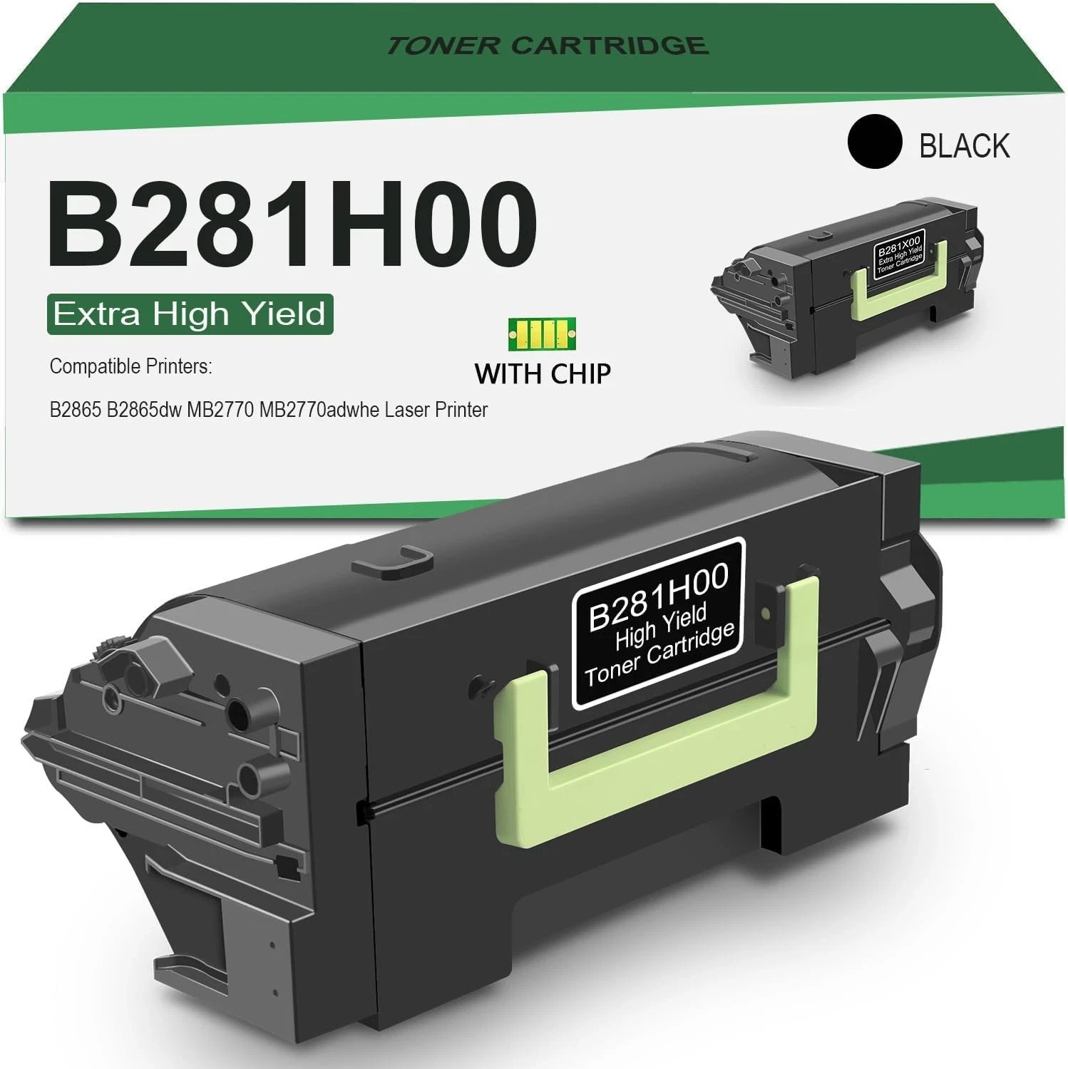 15,000 Pages B2865 B281H00 High Yield Toner Cartridge for Lexmark B281H00, 4821
