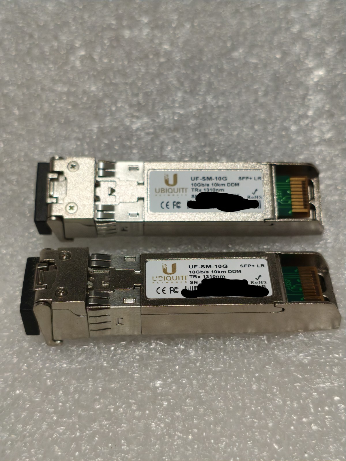 Ubiquiti UF-SM-10G 10G SFP+ LR Single Mode Fiber Transceiver 10km 1310nm 2 Pack