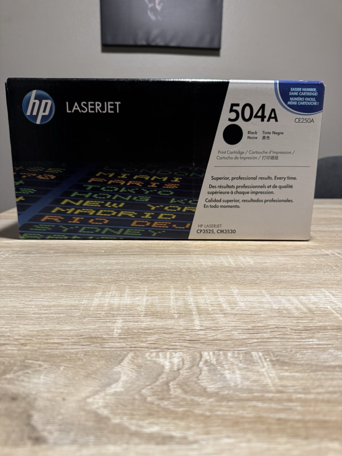 HP LaserJet 504A Black CE250A HP LaserJet CP3525, CM3530 Brand New Sealed OEM