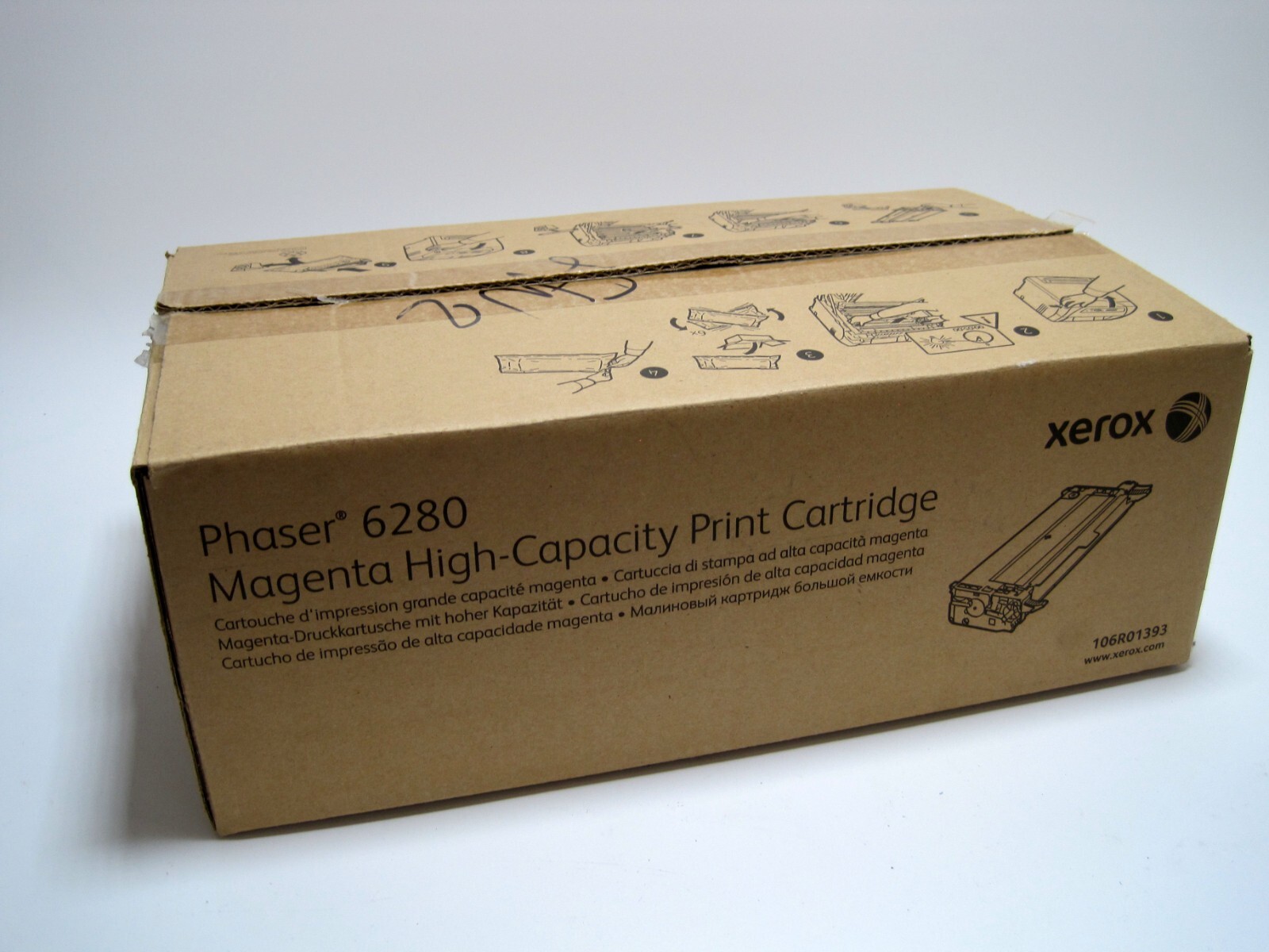 Genuine Xerox Phaser 6280 106R01393 Magenta High Capacity CT350723 New OPEN BOX