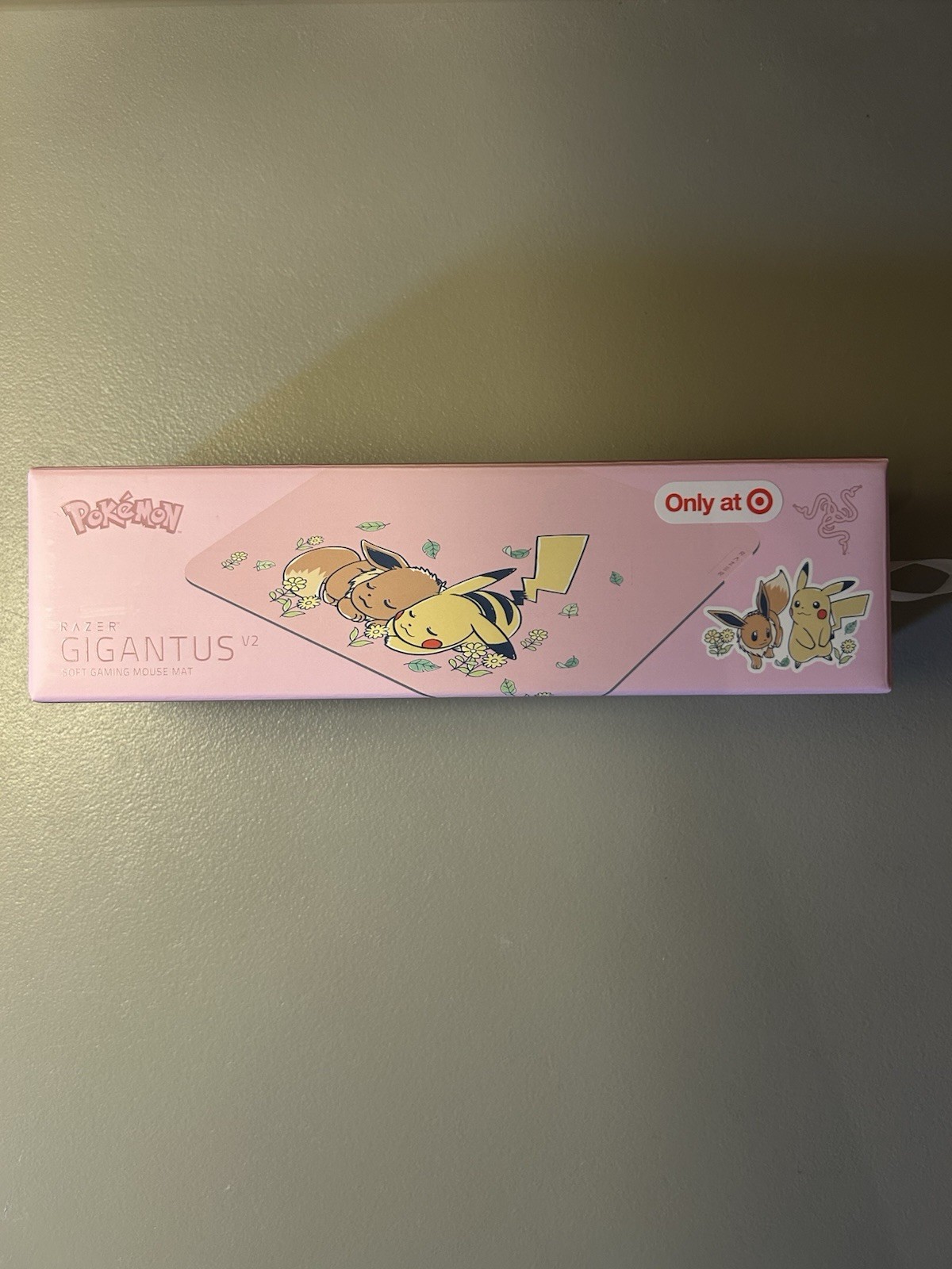 Pokemon Razer Gigantus V2 Mousepad Gaming Pikachu Eevee Edition Pink New Sealed