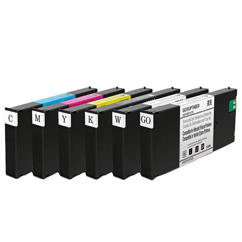 6‑Pack 220ml ECO‑UV4 Compatible Ink Cartridges With Chip for Roland Printers