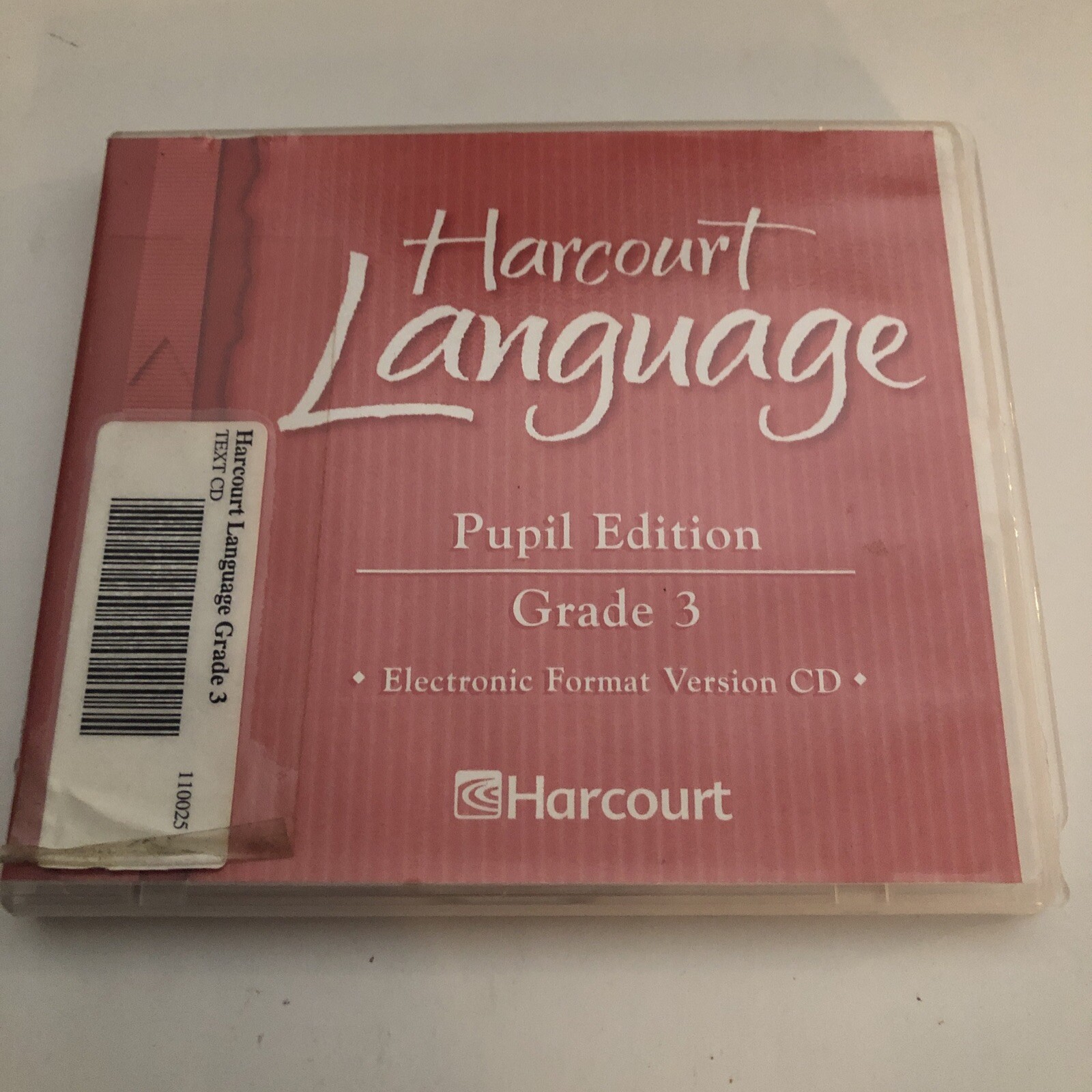 Harcourt Language Pupil Edition Grade 3 Electronic Format Version CD Software