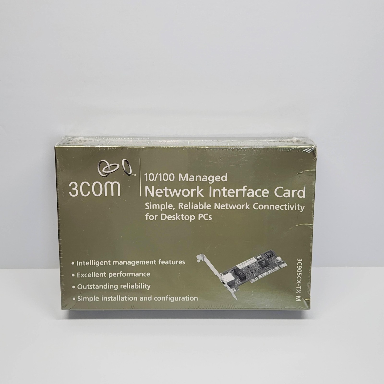 3Com 3C905CX-TX-M 10/100 Managed PCI Ethernet Network Adapter Card New Desktop
