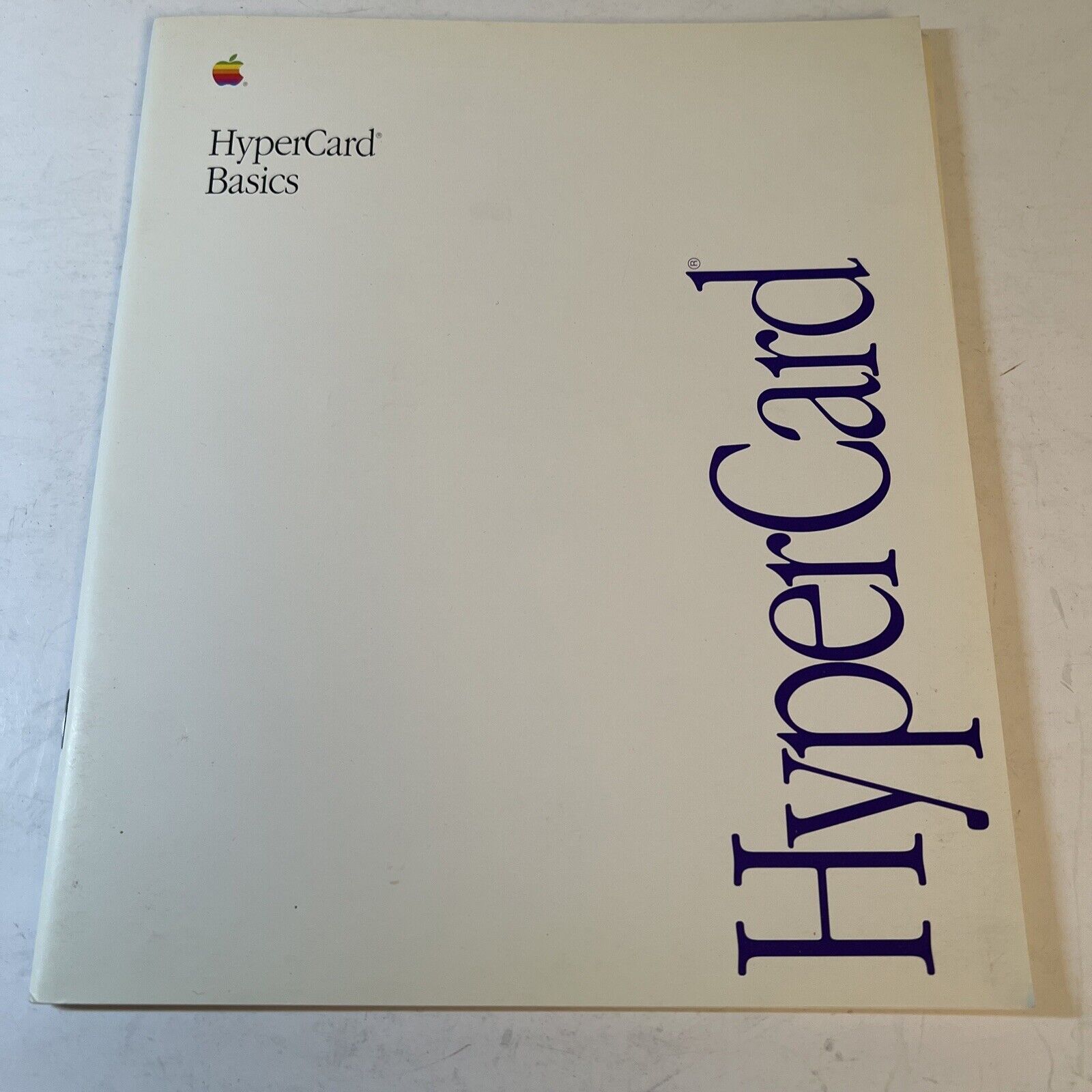 Vintage 1990 Apple Macintosh HyperCard Basics Reference Guide 030-3498-A
