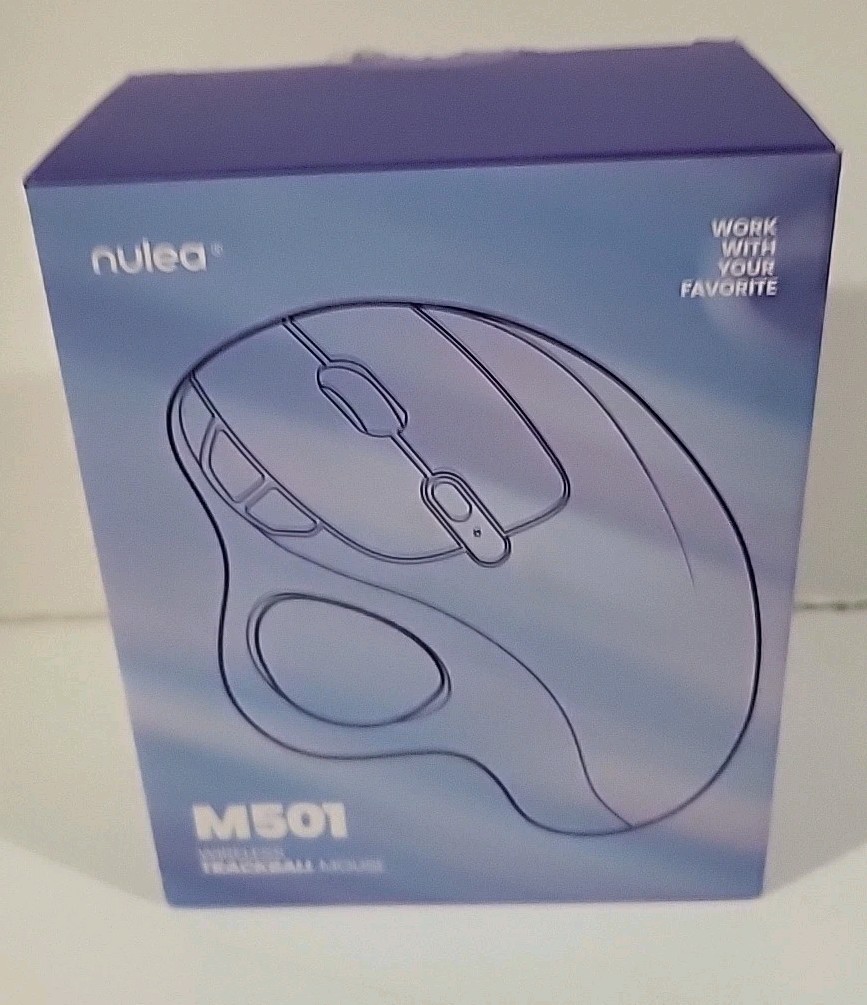 NULEA M501 Wireless Trackball Mouse New