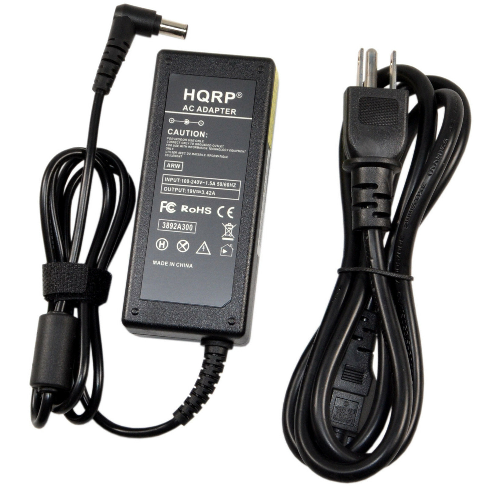 HQRP 19V AC Adapter for LG PA-1650-68 PS-AB-L101A LITE-ON Technology LED Monitor