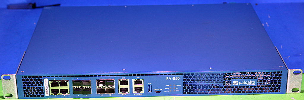 PA-850 PALO ALTO PA850 Enterprise Firewall Single Power PANOS Version 10.1.8