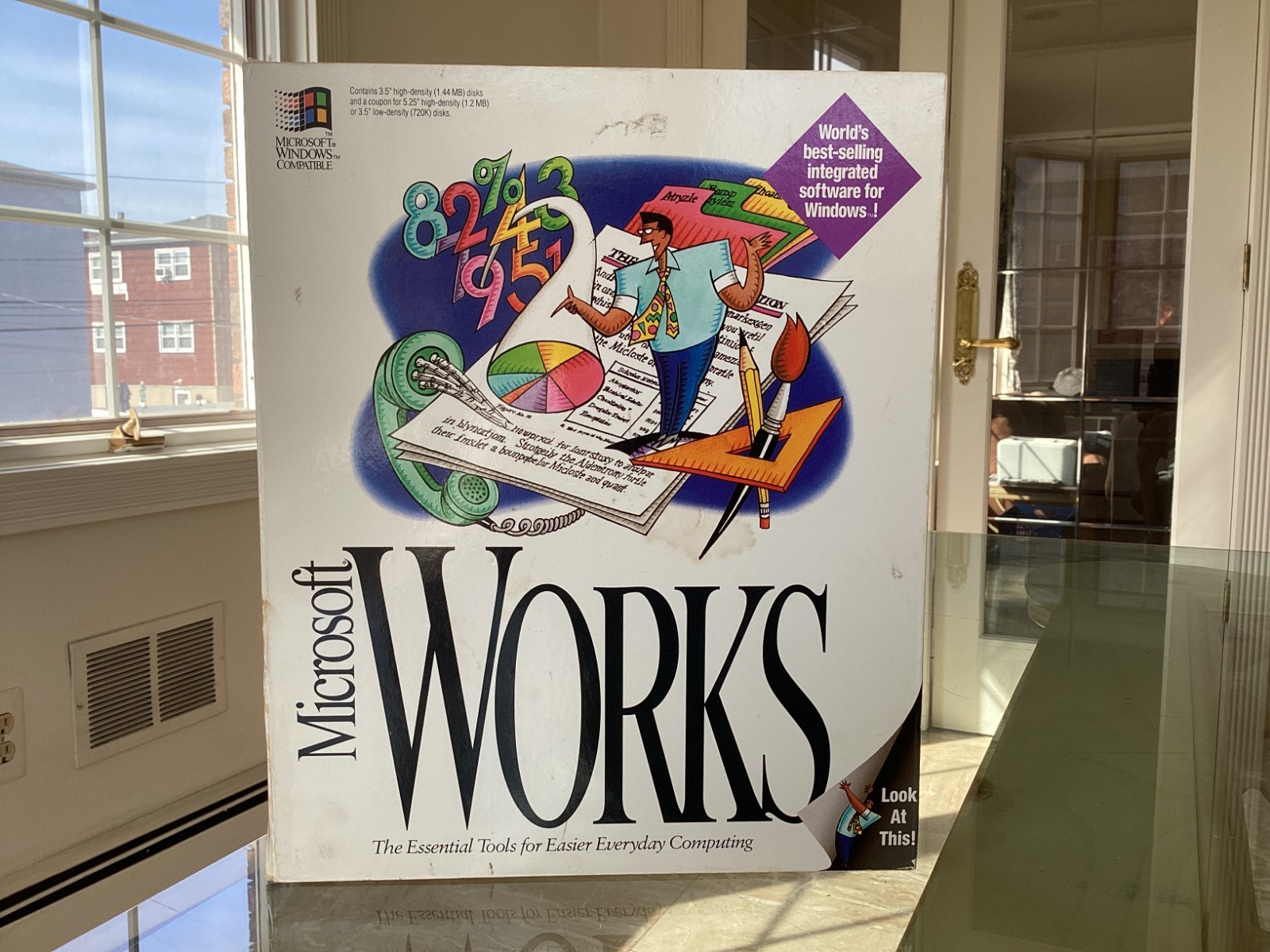 Vintage Microsoft Works 3.0 for Windows on 3.5 Floppy Disks & Manual