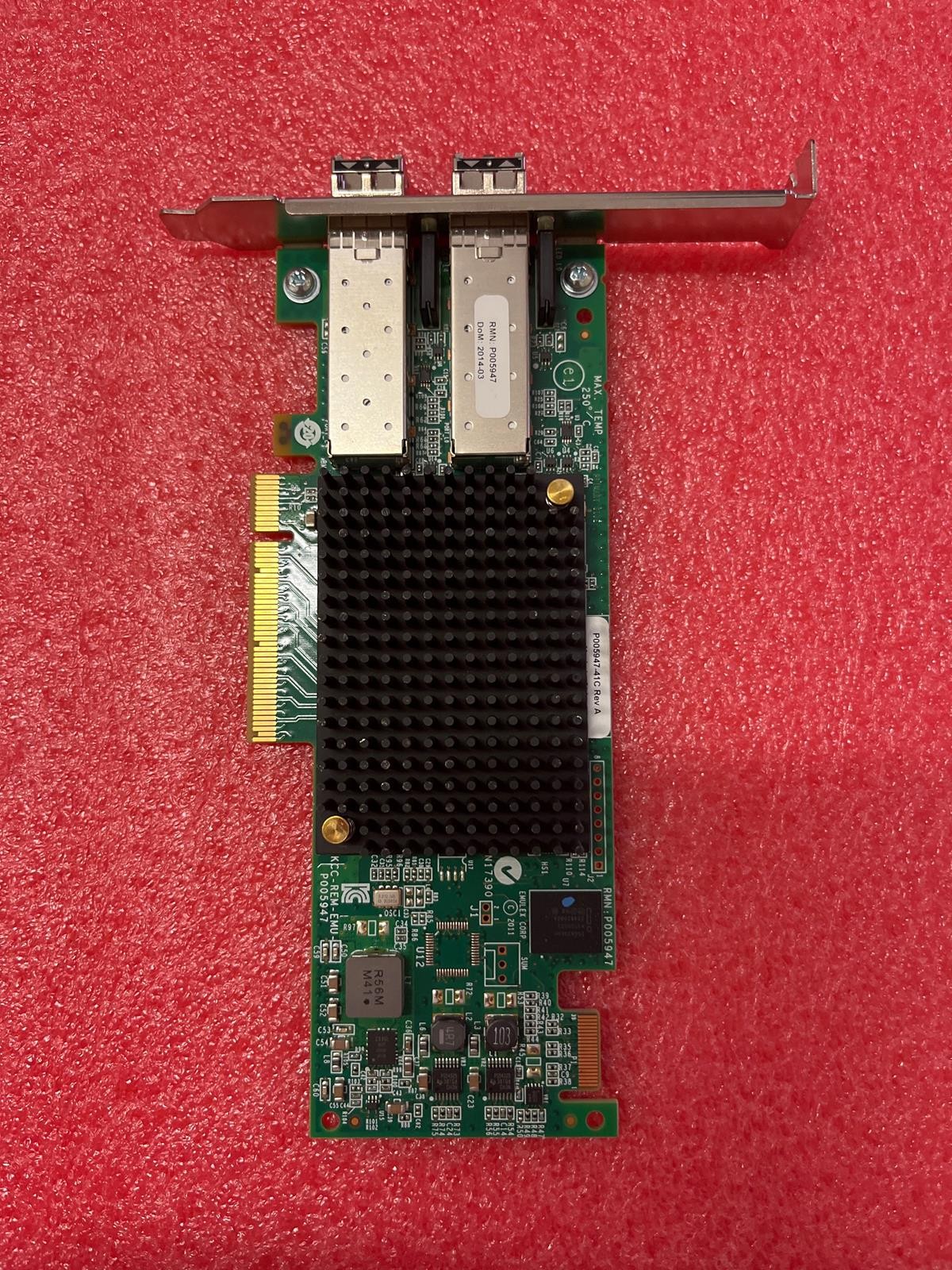 EMULEX LIGHTPULSE LPE16002 DUAL-PORT HBA CARD, HP BRACKET