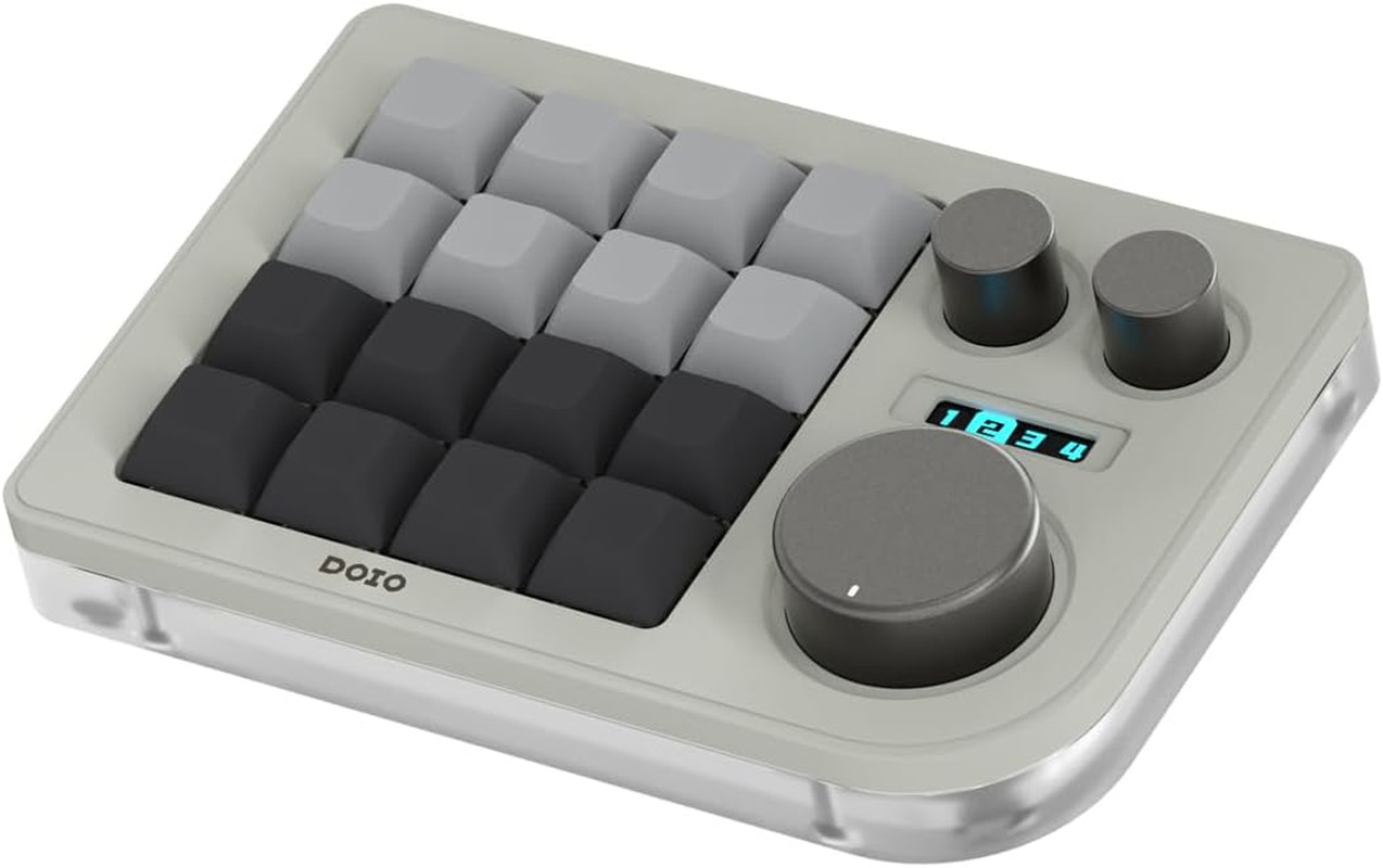KEEBMONKEY Megalodon Triple Knob Macro Pad Programmable Designer Mini Keyboard 1